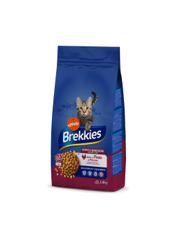 Сухий корм Brekkies Cat Urinary Care для дорослих котів профілактика сечокам'яної хвороби з куркою
