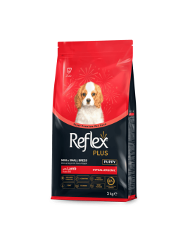 Reflex Plus Mini & Small Breed Puppy сухий корм для цуценят малих порід з ягням 3кг