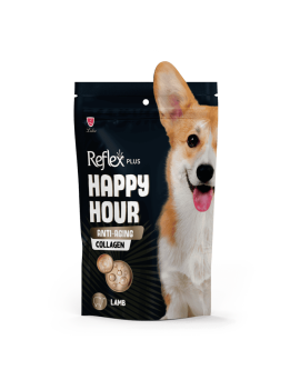 Reflex Plus Happy Hour ласощі для собак з ягням та колагеном проти старіння 60г