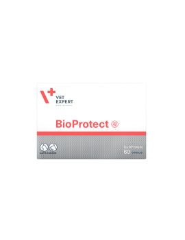 Vet Expert BioProtect Нутрицевтична добавка для котів і собак із порушеною шлунково-кишковою мікрофлорою, 60 кап.