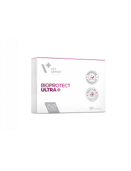 Vet Expert BioProtect Ultra Нутрицевтична добавка для котів і собак із хронічними порушеннями шлунково-кишкової мікрофлори, 30 кап.