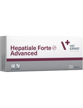 Vet Expert Hepatiale Forte Advanced Нутрицевтична добавка для підтримання та захисту функцій печінки у котів і собак, 30 таб.
