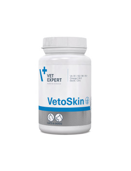 Vet Expert VetoSkin Нутрицевтична добавка для підтримання здоров'я шкіри та якості шерсті у котів і собак