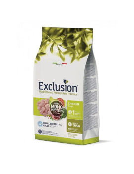 Exclusion Noble Grain Dog Adult Chicken Small Breed сухий монопротеїновий корм для собак малих порід з куркою