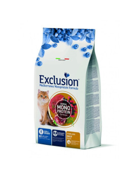 Exclusion Noble Grain Cat Sterilized Beef сухий монопротеїновий корм для стерилізованих котів із яловичиною