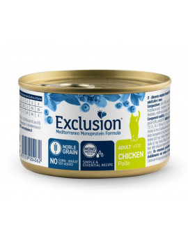 Exclusion Noble Grain Cat Adult Chicken монопротеїновий мус з м’яса курки для котів 85 г