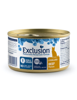 Exclusion Noble Grain Cat Sterilized Beef All Breeds Консервований корм з яловичиною для стерилізованих котів 85 г