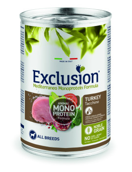 Exclusion Noble Grain Adult Turkey All Breeds Консервований корм з індичкою для дорослих собак всіх порід 400г