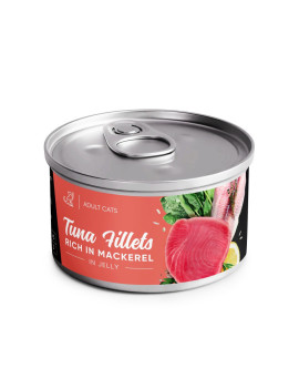 Корм вологий Savory Tuna Fillets rich in Mackerel in Jelly for Adult Cats філе тунця з макреллю в желе для дорослих котів