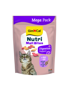 Вітаміни GimCat Nutri Malt Bites для дорослих котів для виведення грудок шерсті з мальтом 425 г