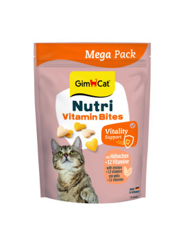 Вітаміни GimCat Nutri Vitamin Bites для дорослих котів мультивітаміни з куркою 425 г