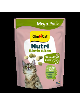Вітаміни GimCat Nutri Biotin Bites для котів для покращення стану шерсті та шкіри з морськими водоростями 425 г