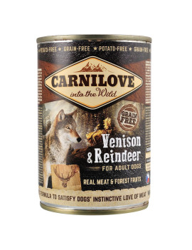Вологий корм Carnilove Venison & Reindeer для собак, м'ясо північного оленя, 400 г