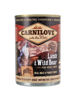 Вологий корм Carnilove Lamb & Wild Boar для собак, ягня та кабан, 400 г