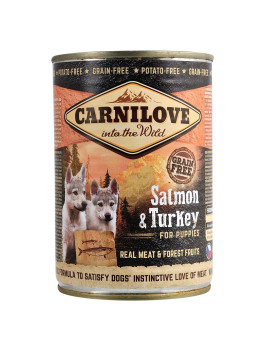 Вологий корм Carnilove Salmon & Turkey для цуценят, лосось та індичка, 400 г