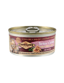 Вологий корм Carnilove Turkey & Salmon для кошенят, індичка та лосось, 100 г
