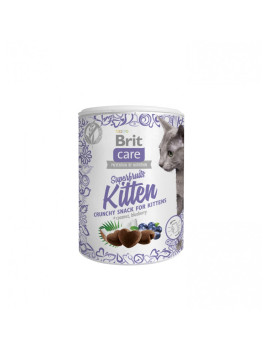 Ласощі для кошенят Brit Care Cat Snack Superfruits Kitten, курка 100 г