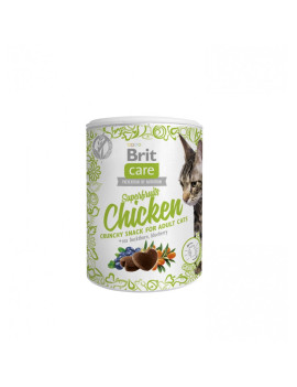 Ласощі для котів Brit Care Cat Snack Superfruits Chicken, курка 100 г