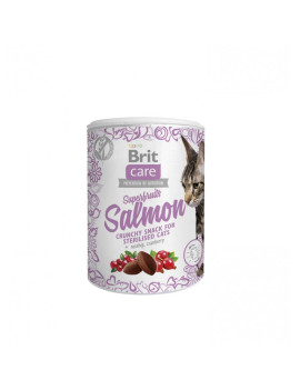 Ласощі для котів Brit Care Cat Snack Superfruits Salmon, лосось, 100 г