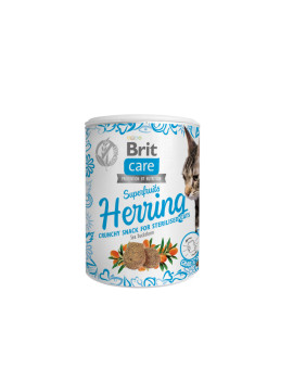 Ласощі для котів Brit Care Cat Snack Superfruits Herring оселедець, 100 г
