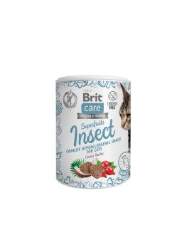 Ласощі для котів Brit Care Cat Snack Superfruits Insect комахи, 100 г
