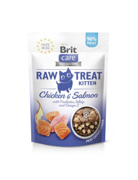 Ласощі для кошенят Brit Raw Treat Kitten Freeze-dried з куркою і лососем, 40 г