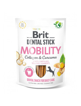 Ласощі для собак Brit Dental Stick Mobility для мобільності суглобів, колаген та куркума, 7 шт, 251 г