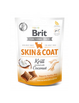 Функціональні ласощі Brit Care Skin & Coat кріль з кокосом для собак, 150 г