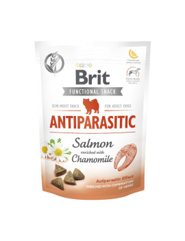 Функціональні ласощі для собак Brit Care Functional Snack Antiparasitic Salmon з лососем, 150 г