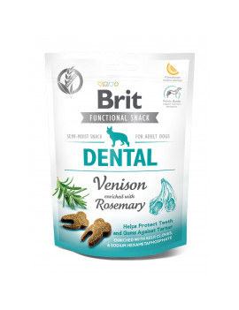 Функціональні ласощі Brit Care Dental оленина з розмарином для собак, 150 г