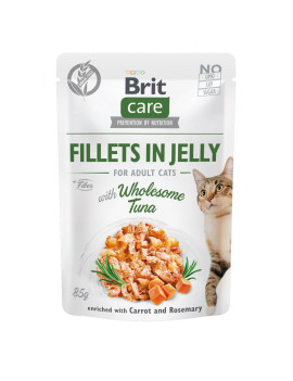 Вологий корм Brit Care Cat Pouch для котів, в желе, тунець, 85 г
