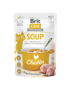 Корм вологий "Суп для котів Brit Care Soup with Chicken з куркою", 75 г