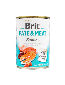 Вологий корм Brit Care Pate & Meat для собак, з лососем, 400 г