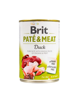 Вологий корм Brit Care Pate & Meat для собак, з качкою, 400 г