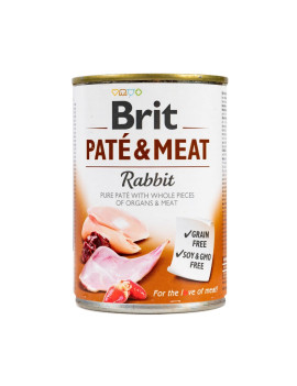 Вологий корм Brit Care Pate & Meat для собак, з кроликом, 400 г