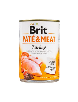 Вологий корм Brit Care Pate & Meat для собак, з індичкою, 400 г