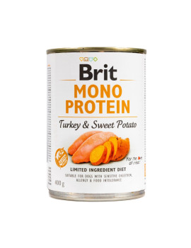 Вологий корм Brit Mono Protein Turkey & Sweet Potato для собак, з індичкою і бататом, 400 г