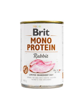 Вологий корм Brit Mono Protein Rabbit для собак, з кроликом, 400 г