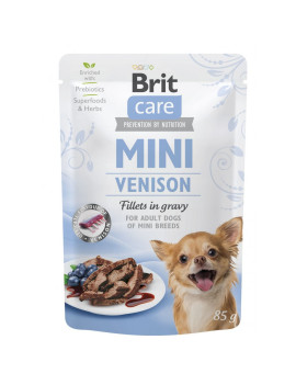Вологий корм Brit Care Mini для собак, з філе дичини в соусі, 85 г