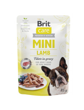 Вологий корм Brit Care Mini для собак, з філе ягняти в соусі, 85 г