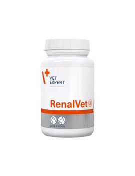 Vet Expert RenalVet Нутрицевтична добавка для підтримання функції нирок у котів і собак, 60 капсул